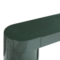 Mira 50” High Gloss Green Console Table - Luxury Living Collection