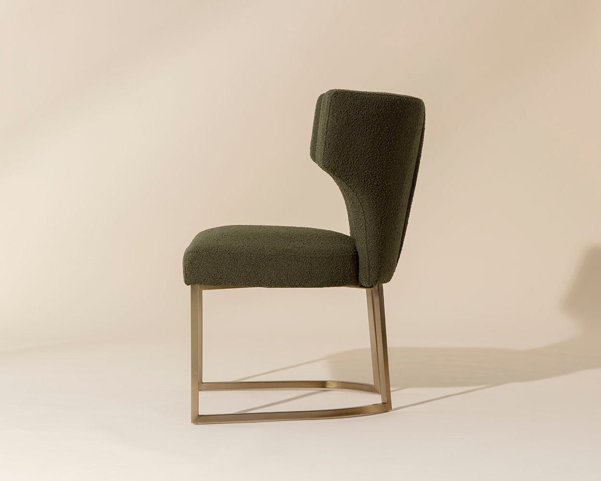 Kendall Olive And Gold Dining Chair