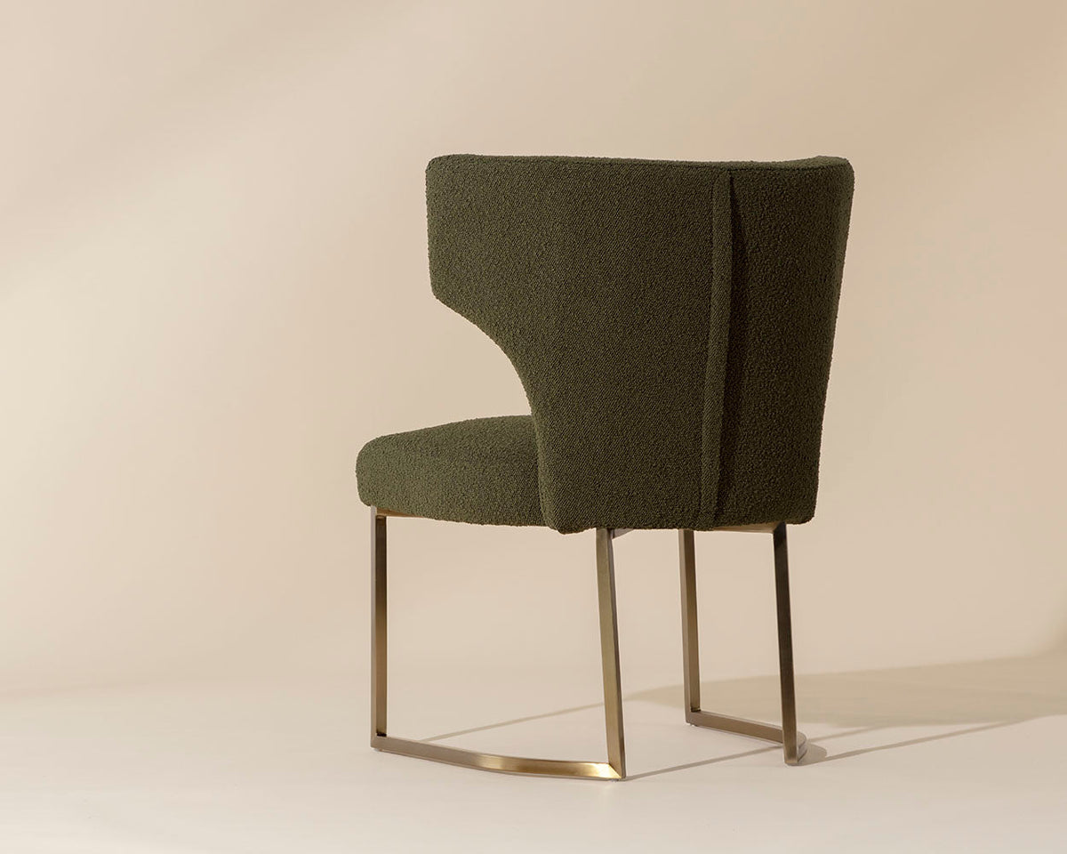Kendall Olive And Gold Dining Chair