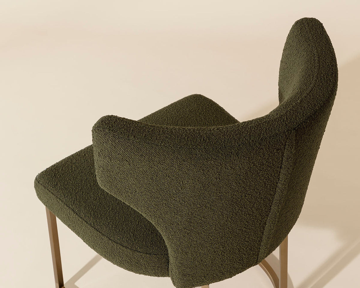 Kendall Olive And Gold Dining Chair