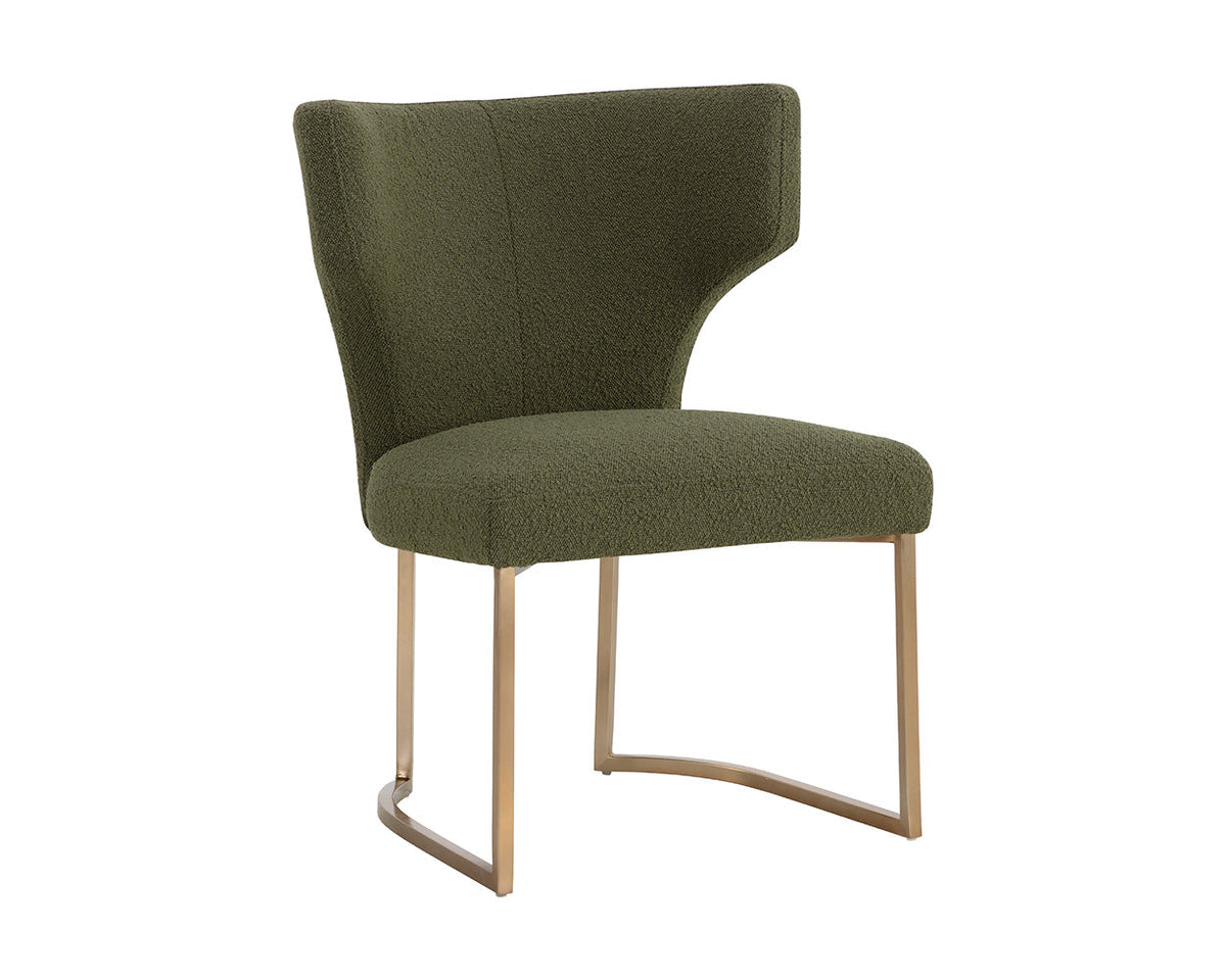 Kendall Olive And Gold Dining Chair