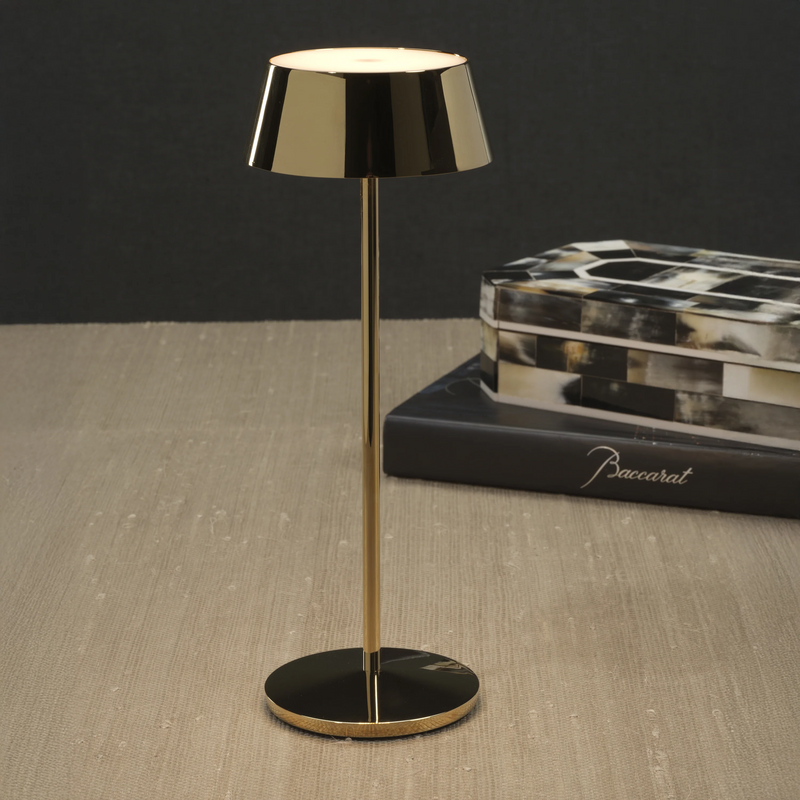 Rina Rechargeable Table Light - Polished Gold