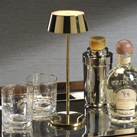 Rina Rechargeable Table Light - Polished Gold