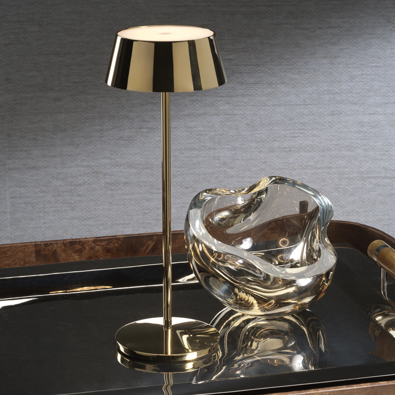 Rina Rechargeable Table Light - Polished Gold