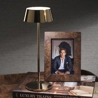 Rina Rechargeable Table Light - Polished Gold