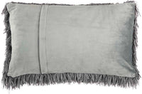 Nuria 14" x 24" Charcoal Throw Pillow - Elegance Collection