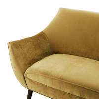 Marigold Velvet Settee