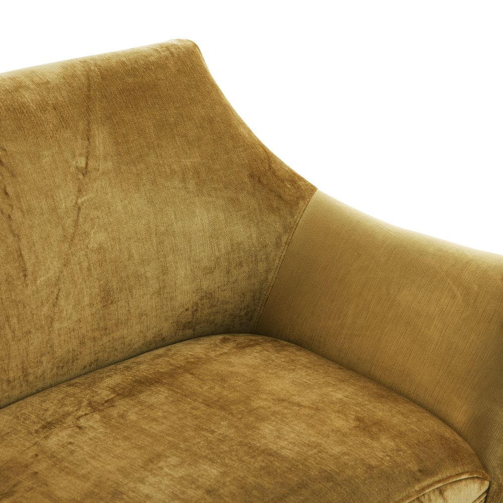 Marigold Velvet Settee