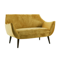 Marigold Velvet Settee