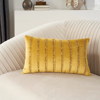 Lilou Gold Throw Pillow - Elegance Collection