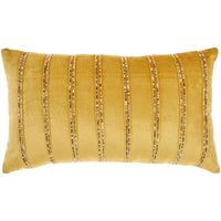 Lilou Gold Throw Pillow - Elegance Collection