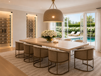 Chelsea Performance White Weave Fabric & Gold Dining Chair