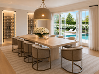 Chelsea Performance White Weave Fabric & Gold Dining Chair