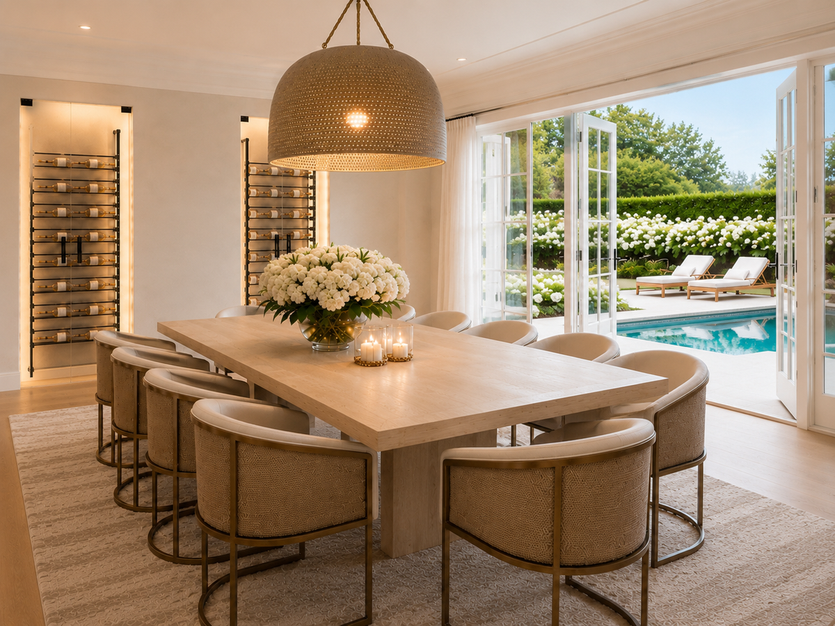 Chelsea Performance White Weave Fabric & Gold Dining Chair