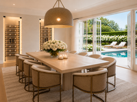 Chelsea Performance White Weave Fabric & Gold Dining Chair