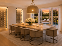 Chelsea Performance White Weave Fabric & Gold Dining Chair