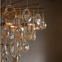 Jacqueline 32" Award Winning Antique Brass Chandelier