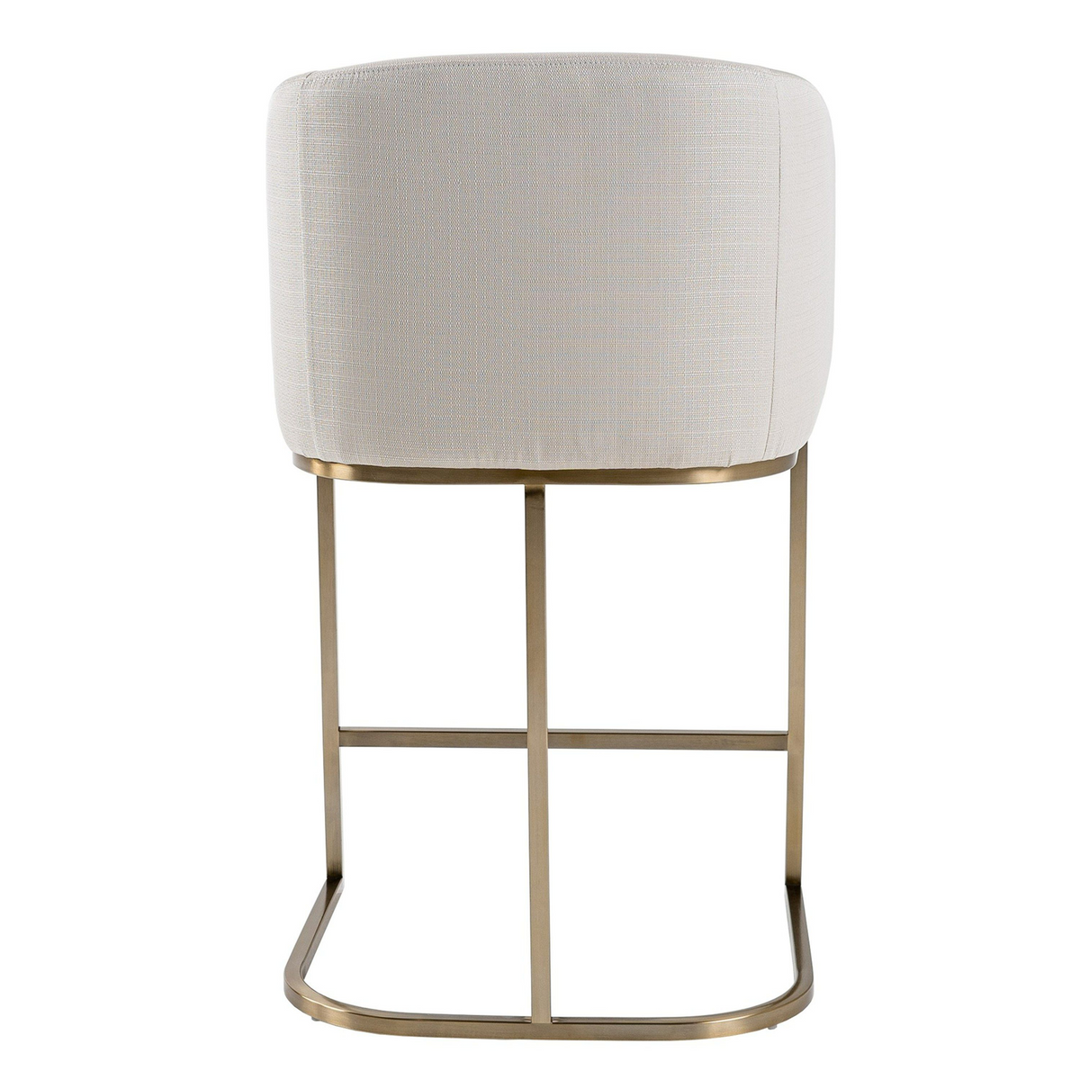 Ren Off-White & Brass Counter Stool