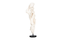 Dancing Ribbon in Faux Bleached Cast Stone Sculpture I