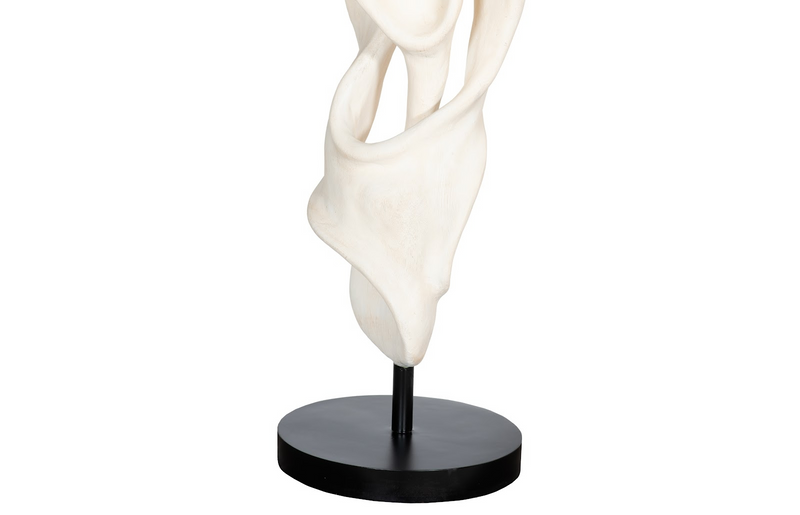 Dancing Ribbon in Faux Bleached Cast Stone Sculpture I