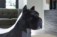 Pitbull Facet Sculpture Matte Black