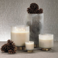Cortina Large White Scented Candle (Set of 2)