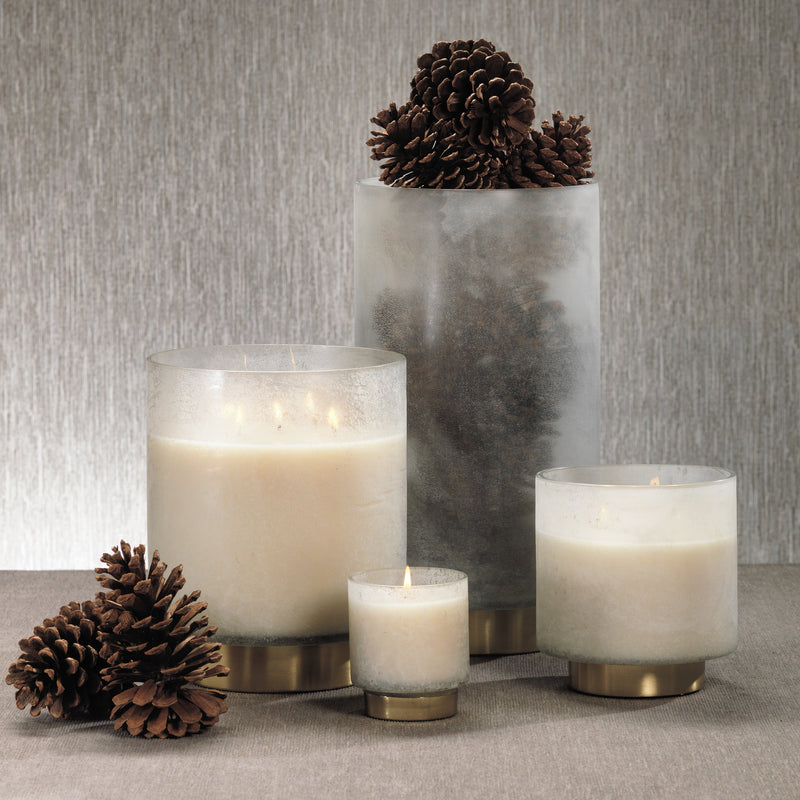 Cortina Large White Scented Candle (Set of 2)