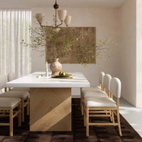 Calla Cream Performance Velvet & Boucle Dining Chair