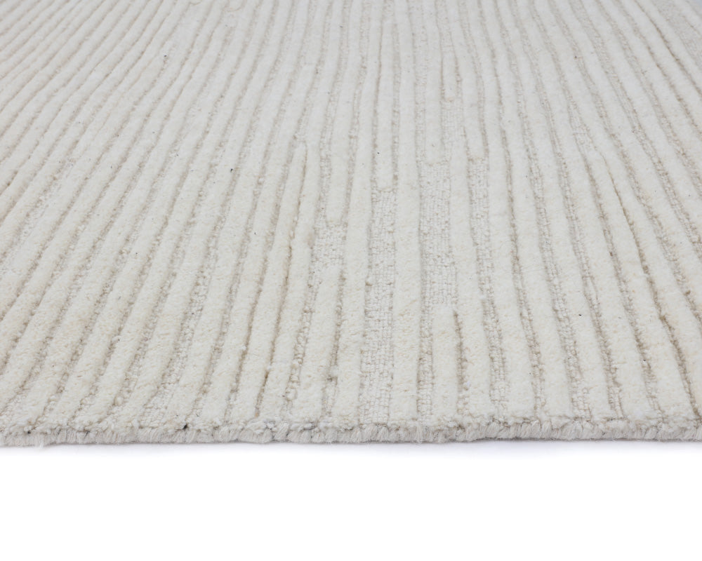 Deva Hand Woven Ivory Area Rug