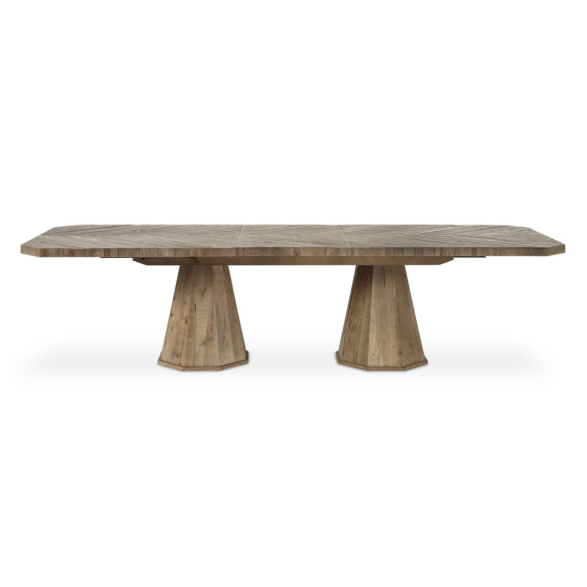Rose 90" Oak Dining Table (114" With 2 Leaves)