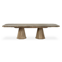 Rose 90" Oak Dining Table (114" With 2 Leaves)