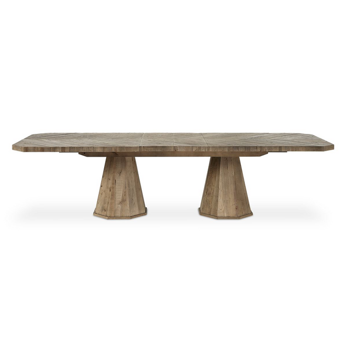 Rose 90" Oak Dining Table (114" With 2 Leaves)