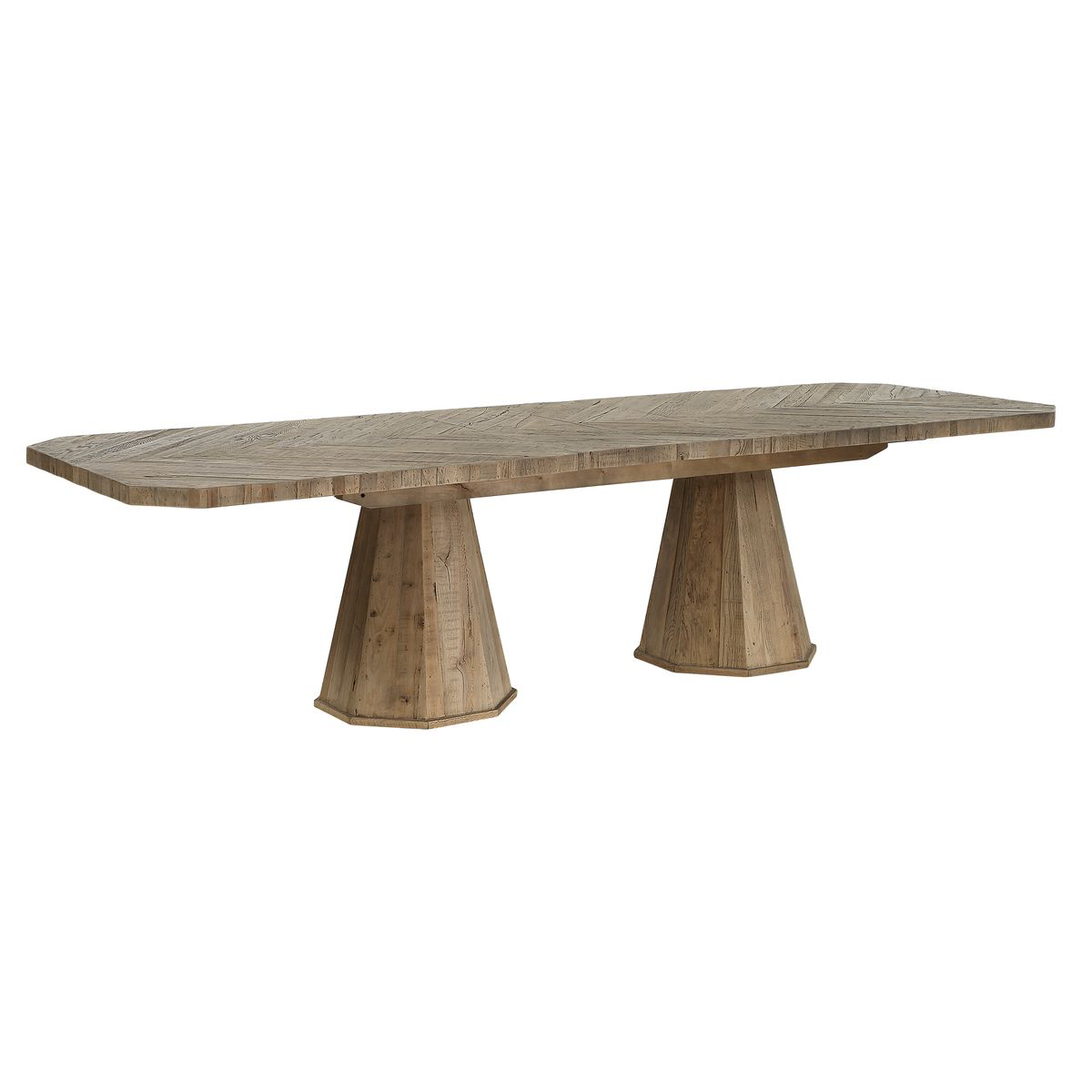 Rose 90" Oak Dining Table (114" With 2 Leaves)