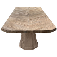 Rose 90" Oak Dining Table (114" With 2 Leaves)