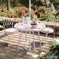 Palms Pink Outdoor Wrought Iron Cafe Table