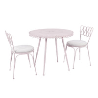 Palms Pink Outdoor Wrought Iron Cafe Table