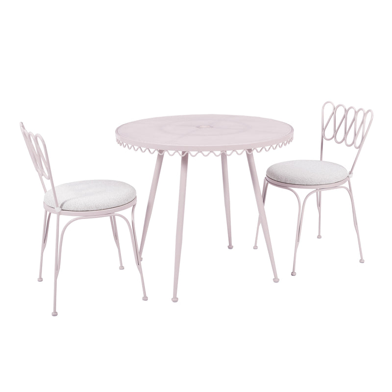 Palms Pink Outdoor Wrought Iron Cafe Table