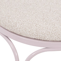 Palms Pink Outdoor Wrought Iron Dining Chair