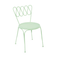 Palms Mint Green Outdoor Wrought Iron Chair