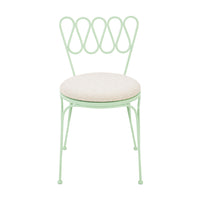 Palms Mint Green Outdoor Wrought Iron Chair