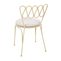 Palms Cream Outdoor Wrought Iron Chair