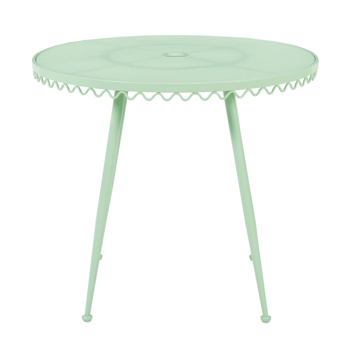 Palms Mint Green Outdoor Wrought Iron Cafe Table
