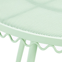 Palms Mint Green Outdoor Wrought Iron Cafe Table