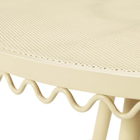 Palms Cream Outdoor Wrought Iron Cafe Table