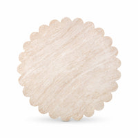 Petals Washed Travertine Finish Indoor / Outdoor 36" Round Coffee Table