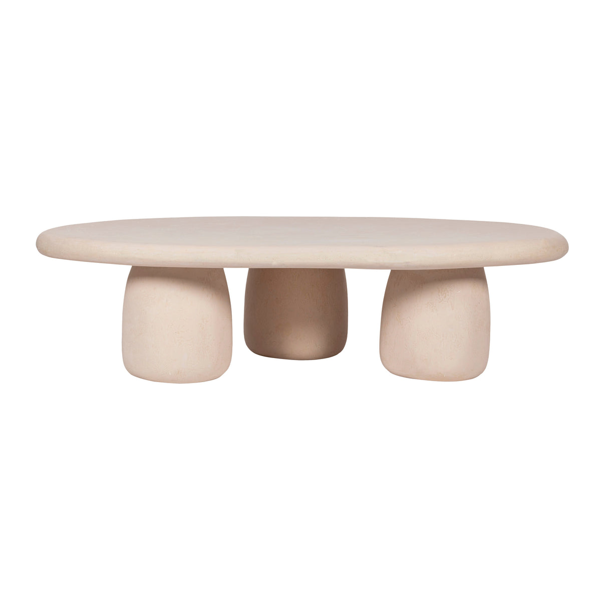 Rahul 59" Cream Indoor/Outdoor Coffee Table