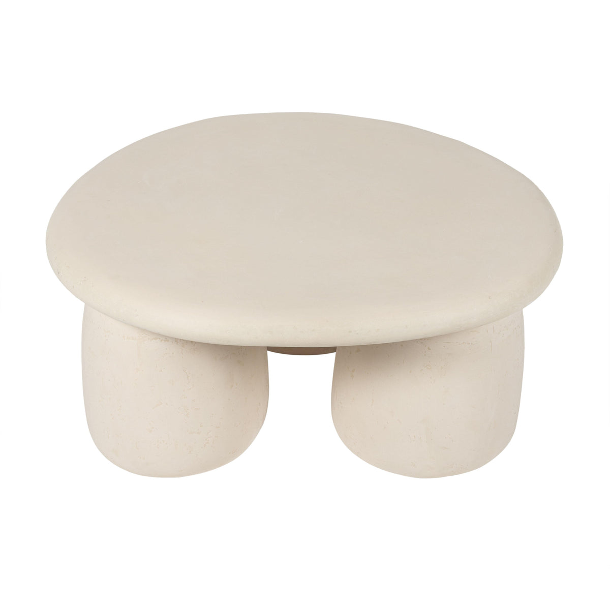 Rahul 34" Cream Indoor/Outdoor Coffee Table