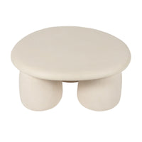 Rahul 34" Cream Indoor/Outdoor Coffee Table
