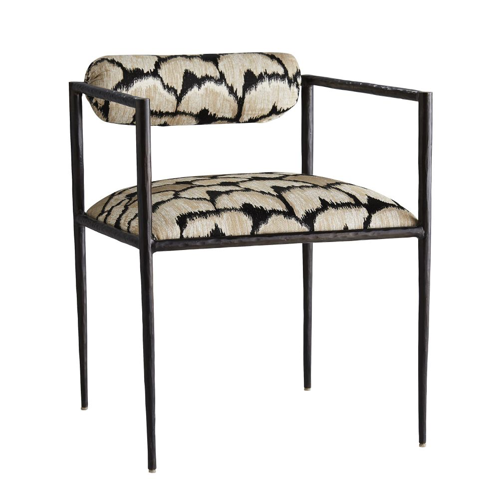 Musa Embroidered Iron Chair