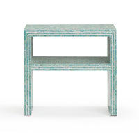 Monroe Blue Capiz Shell Nightstand